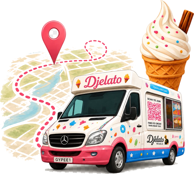 Djelato ice cream van